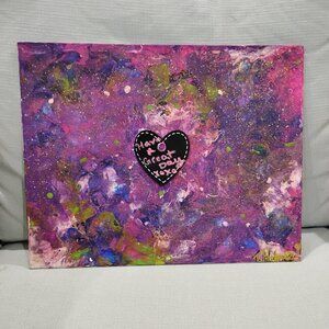 2x Acrylic Pours on 11 x 13" Flat Canvases